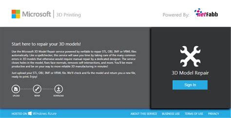 Fix Your STL Files With Microsoft Model Repair Service (free!).